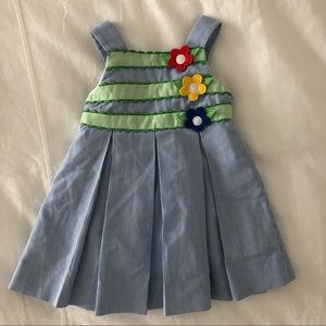 Florence Eiseman Seersucker Baby Girl Dress, 6m